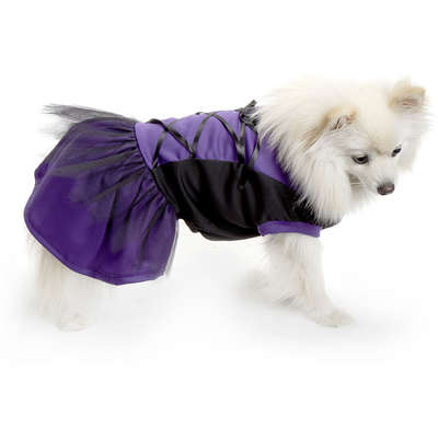 Vestido Bichinho Chic Bruxinha Halloween Roxo