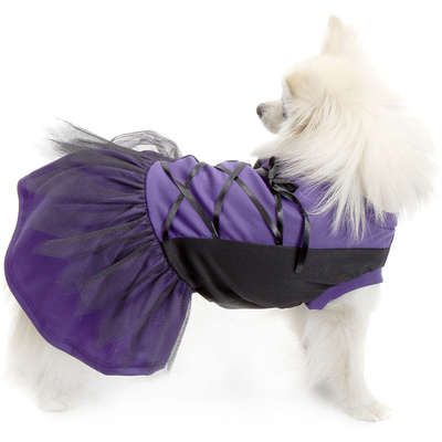 Vestido Bichinho Chic Bruxinha Halloween Roxo