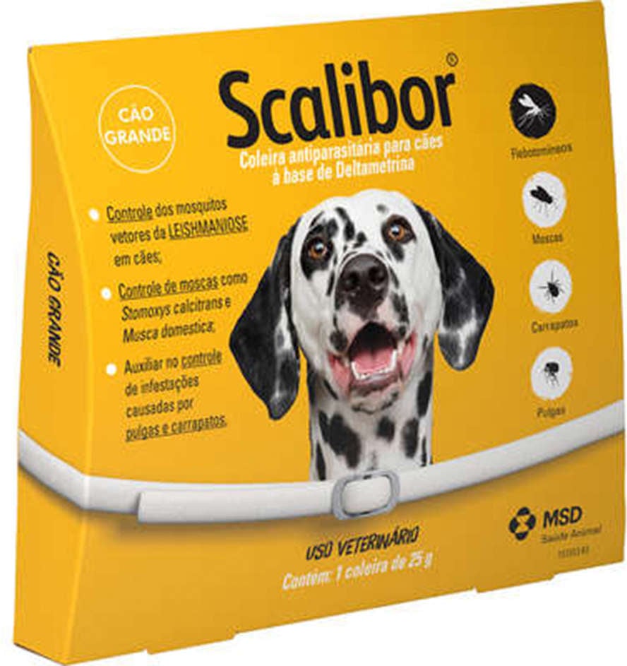 Coleira MSD Scalibor Antiparasitas para Cães - 65 cm