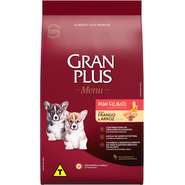 Ração GranPlus Menu Raças Pequenas Frango e Arroz para Cães Filhotes - 3Kg