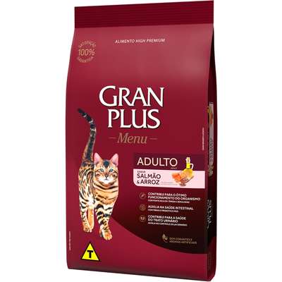 Ração GranPlus Salmão e Arroz para Gatos Adultos