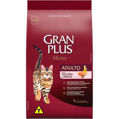 Ração GranPlus Salmão e Arroz para Gatos Adultos
