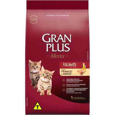 Ração GranPlus Frango e Arroz para Gatos Filhotes