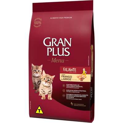 Ração GranPlus Frango e Arroz para Gatos Filhotes