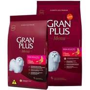 Ração GranPlus Menu Carne e Arroz para Cães Adultos Mini - 25,1Kg