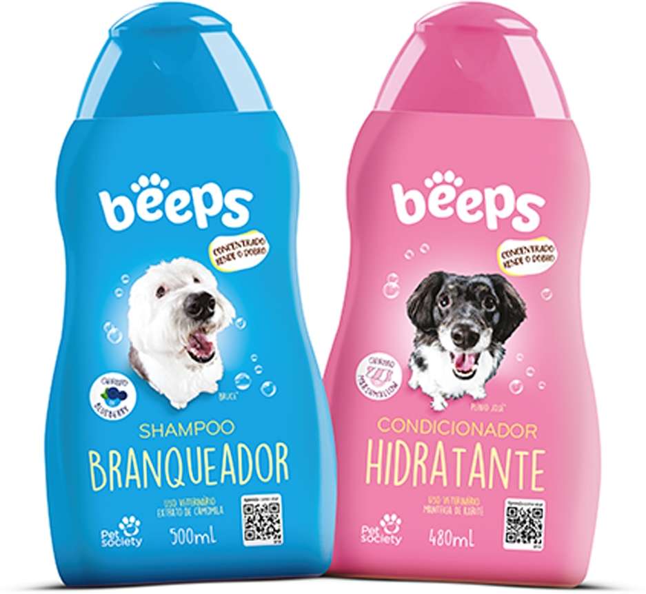 Kit Beeps Shampoo Branqueador e Condicionador Hidratante - Kit