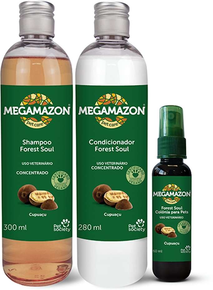 Kit Megamazon Shampoo, Condicionador e Colônia Forest Soul - Kit