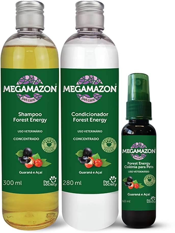 Kit Megamazon Shampoo, Condicionador e Colônia Forest Energy - Kit