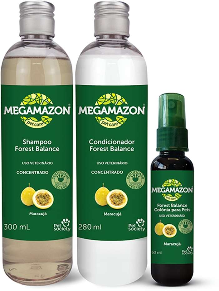 Kit Megamazon Shampoo, Condicionador e Colônia Forest Balance - Kit