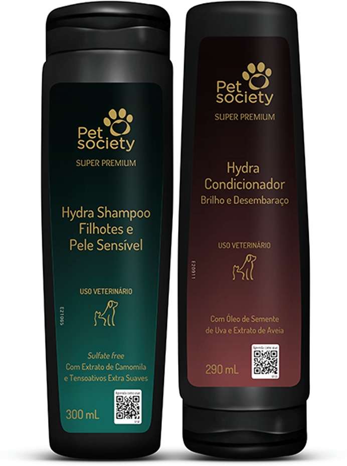 Kit Hydra Groomers Shampoo Pele Sensível e Condicionador Brilho e Desenbaraço - Kit