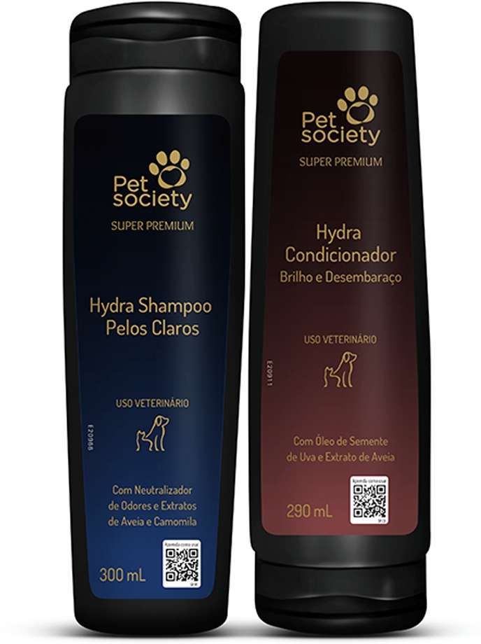 Kit Hydra Groomers Shampoo Pelos Claros e Condicionador Brilho e Desenbaraço - Kit