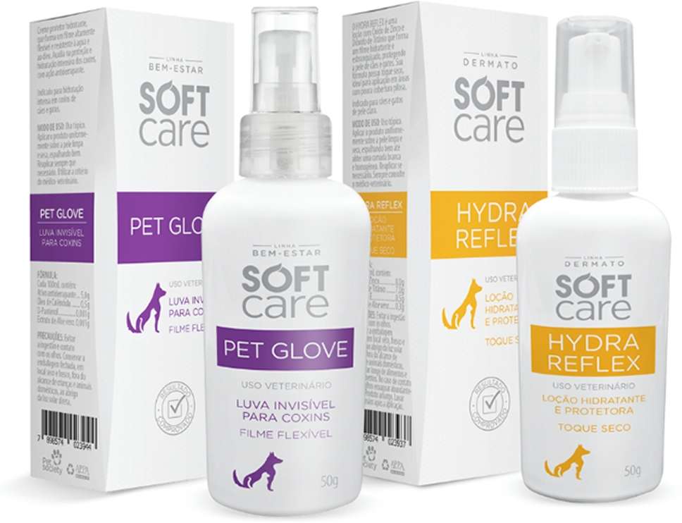 Kit Soft Care Loção Hydra Reflex e Loção Hidratante Pet Glove - Kit
