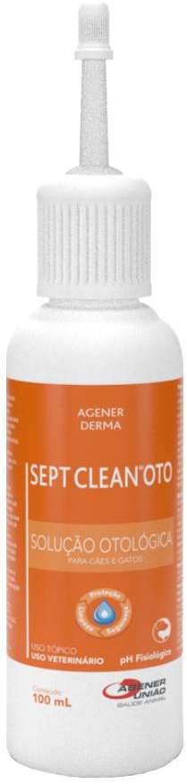 Solução Otológica Agener Sept Clean Oto para Cães e Gatos - 100 mL