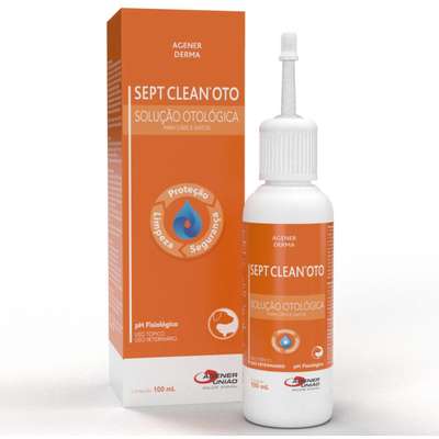 Solução Otológica Agener Sept Clean'Oto para Cães e Gatos