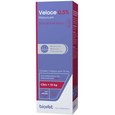 Anti-inflamatório Biovet Veloce Spray Oral para Cães