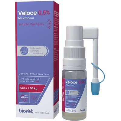 Anti-inflamatório Biovet Veloce Spray Oral para Cães