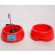 Fonte Splash Mini USB e Comedouro Vermelho