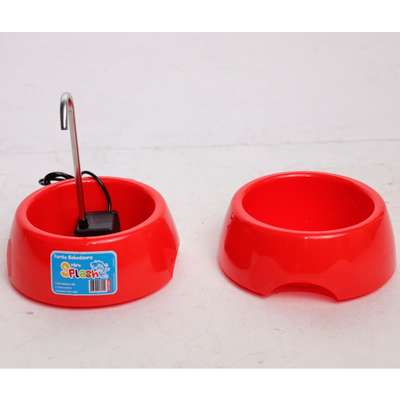 Fonte Splash Mini USB e Comedouro Vermelho