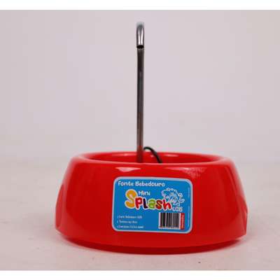 Fonte Splash Mini USB e Comedouro Vermelho