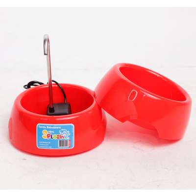 Fonte Splash Mini USB e Comedouro Vermelho