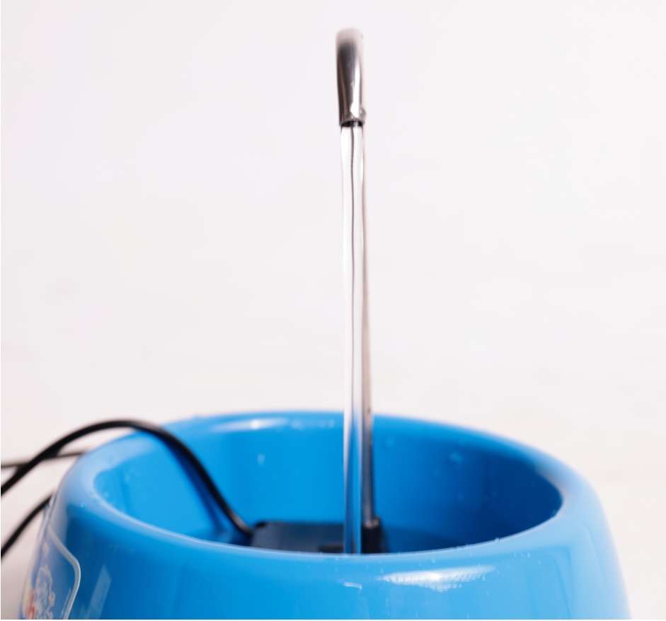 Fonte Splash Mini USB e Comedouro Azul - Tam. Único