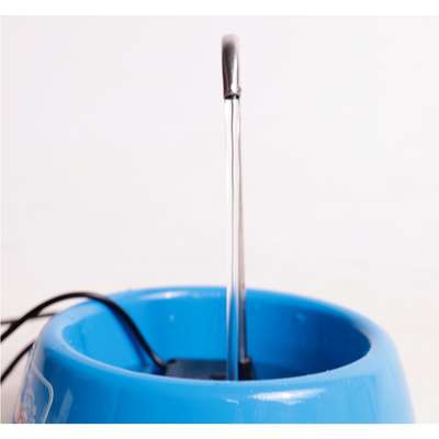 Fonte Splash Mini USB e Comedouro Azul