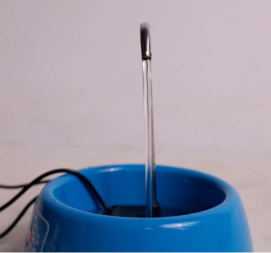 Fonte Splash Mini USB e Comedouro Azul - Tam. Único