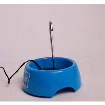 Fonte Splash Mini USB e Comedouro Azul