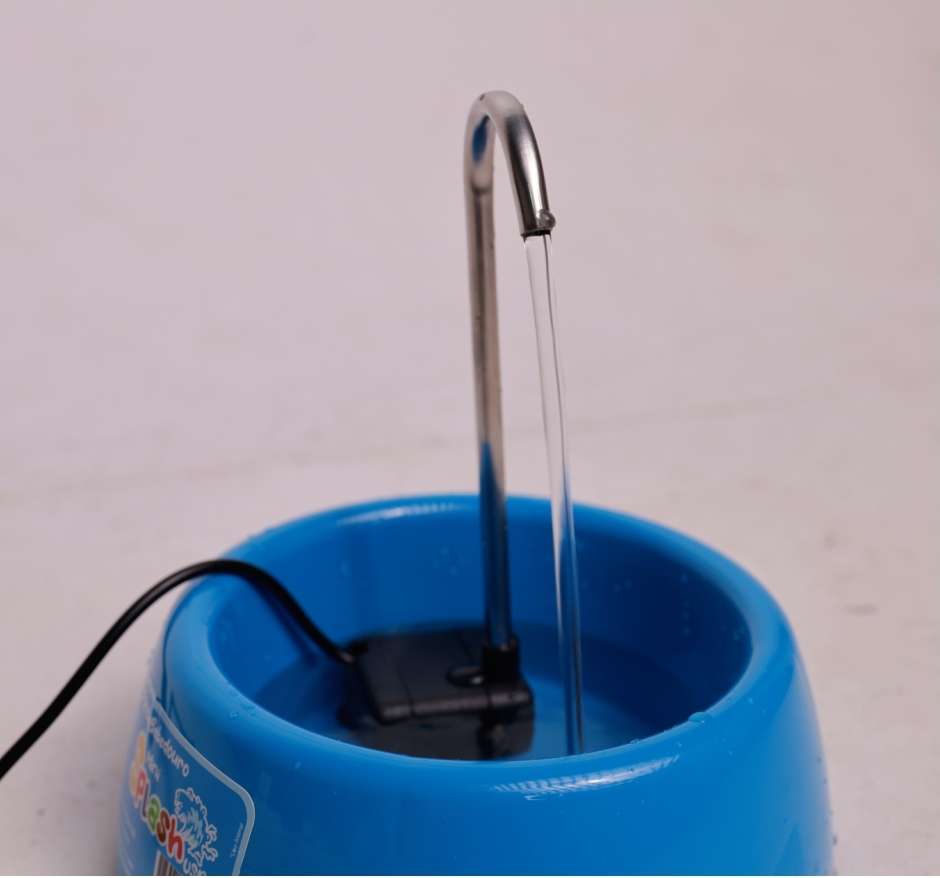Fonte Splash Mini USB e Comedouro Azul - Tam. Único