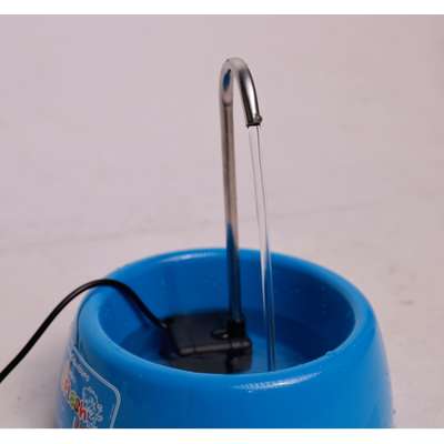 Fonte Splash Mini USB e Comedouro Azul