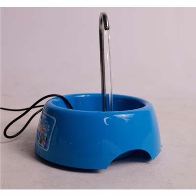 Fonte Splash Mini USB e Comedouro Azul