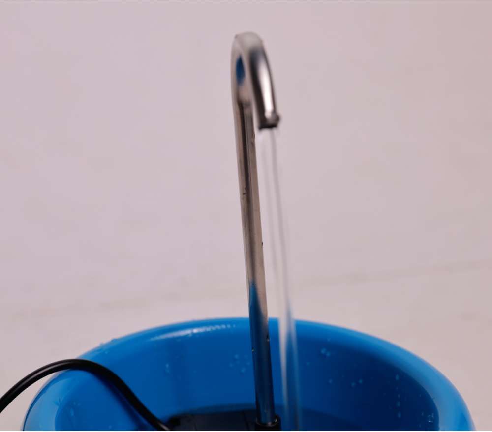 Fonte Splash Mini USB e Comedouro Azul - Tam. Único