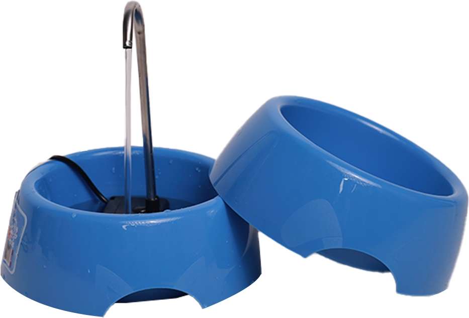Fonte Splash Mini USB e Comedouro Azul - Tam. Único