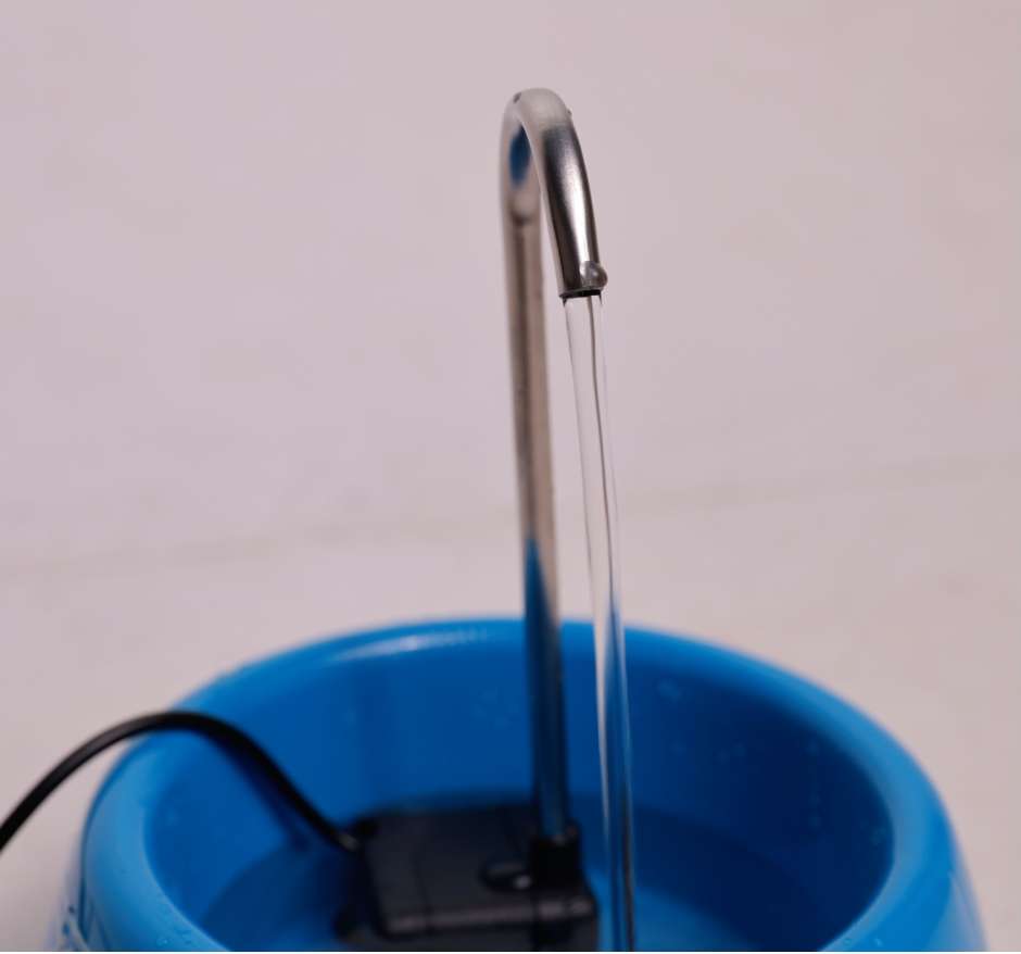 Fonte Splash Mini USB e Comedouro Azul - Tam. Único