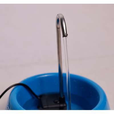 Fonte Splash Mini USB e Comedouro Azul