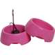 Fonte Splash Mini USB e Comedouro Rosa