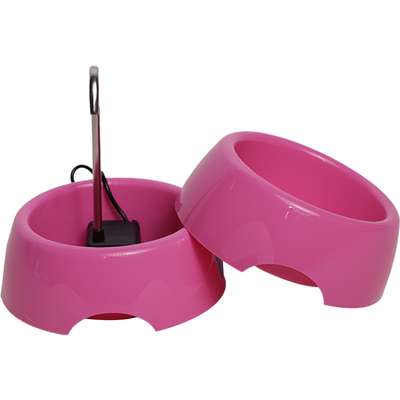 Fonte Splash Mini USB e Comedouro Rosa