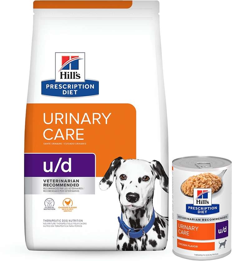 Kit Hill's Prescription Diet Ração Seca e Úmida u/d Urinary Care para Cães Adultos - 3,8Kg + 370 g
