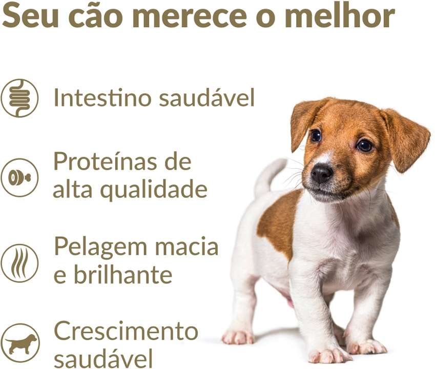Ração Nutrilus Pro+ Frango & Carne para Cães Filhotes de Raças Pequenas - 10,1Kg