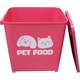 Porta Ração Kroco Pet Food Rosa