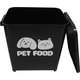 Porta Ração Kroco Pet Food Preto