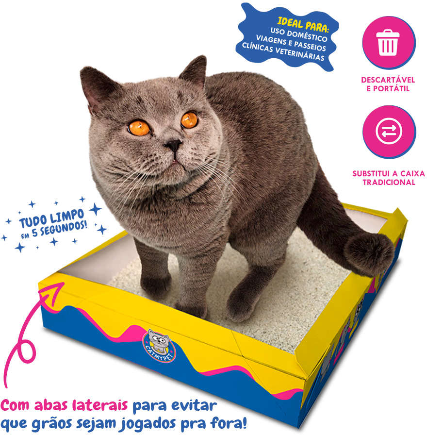 Bandeja Descartável CatMyPet Gatotô - Tam. Único