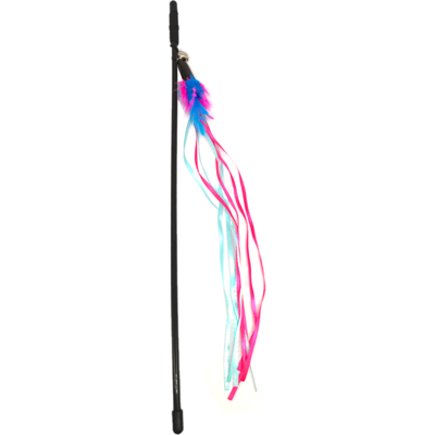 Brinquedo Kroco Varinha Folia Pink para Gatos