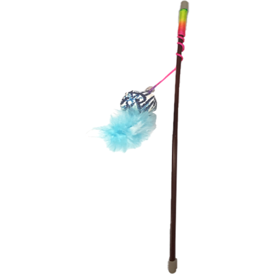 Brinquedo Kroco Varinha Fling Azul para Gatos