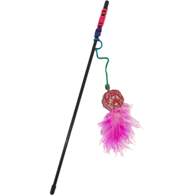 Brinquedo Kroco Varinha Fling Pink para Gatos