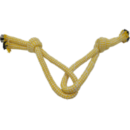 Brinquedo Kroco Corda Cabo de Guerra Amarelo para Cães
