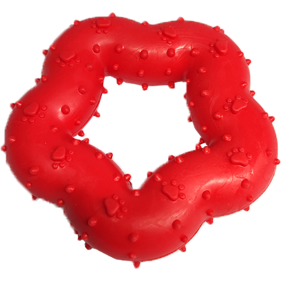Brinquedo Kroco Mordedor Estrela Vermelho para Cães