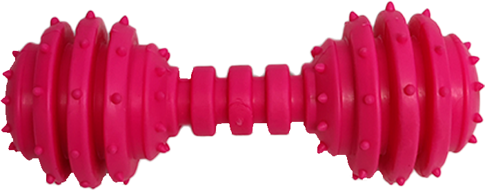 Mordedor Kroco Halteres Rosa para Cães - Tam. Único