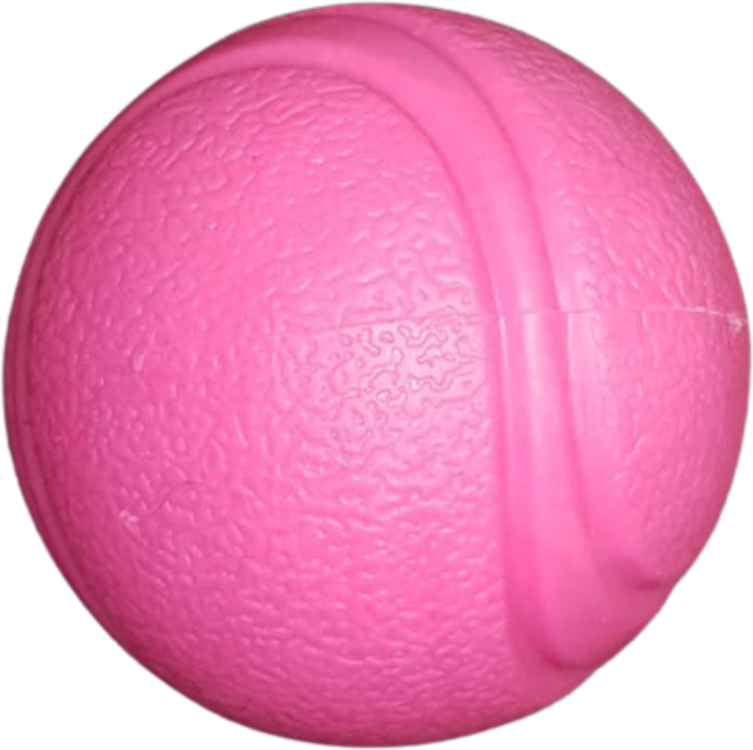 Brinquedo Kroco Bola Maciça Pula-Pula Rosa para Cães - Tam. P