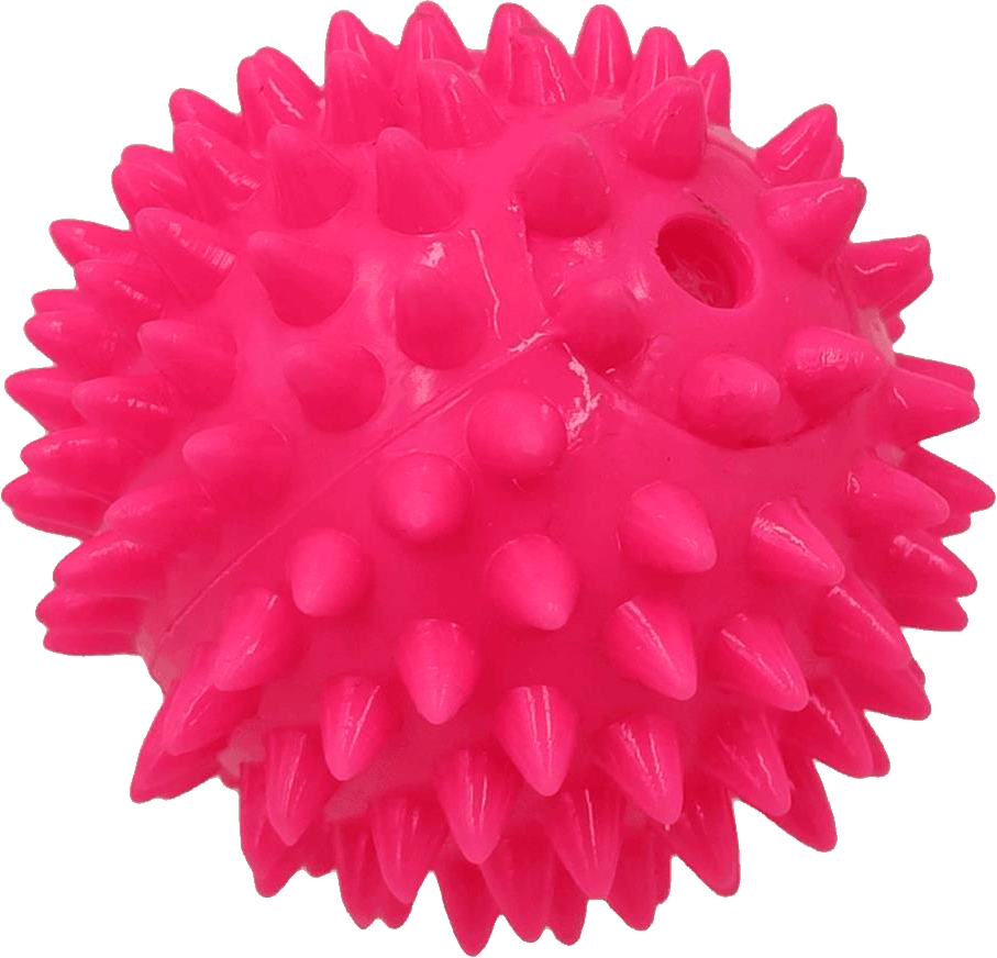 Brinquedo Kroco Bola Spike Rosa para Cães - Tam. Único
